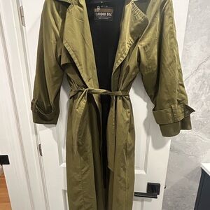 London Fog Olive Trench Coat